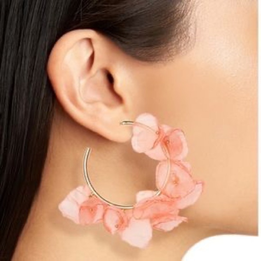 - - Stella & Ruby chiffon petals earrings